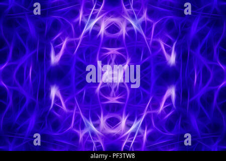 Blau hell Kaleidoskop Muster. Abstrakte futuristischen Hintergrund Stockfoto