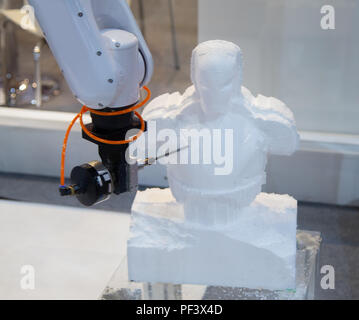 Automatisierte Industrie Robot Arm 3D-Druck ausführen Stockfoto