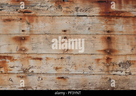 Holz Textur mit abblätternder Farbe Stockfoto