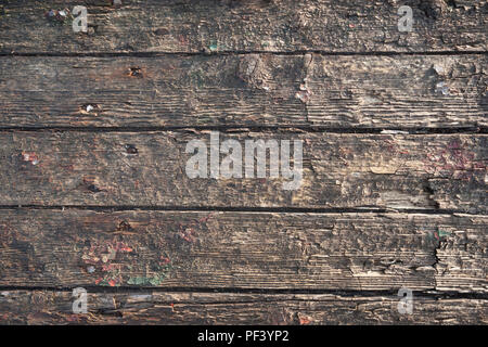 Holz Textur mit abblätternder Farbe Stockfoto