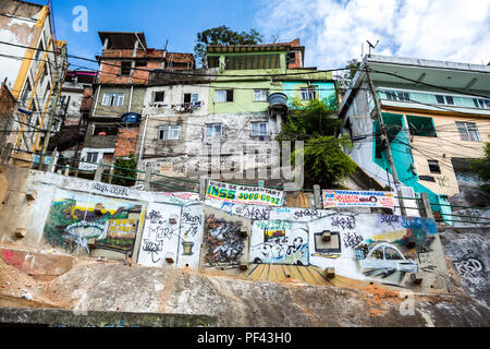 Rocinha Favela in Rio de Janeiro Stockfoto