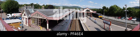 Aviemore Highland Station auf der Linie Schottland Stockfoto