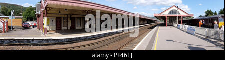 Aviemore Highland Station auf der Linie Schottland Stockfoto