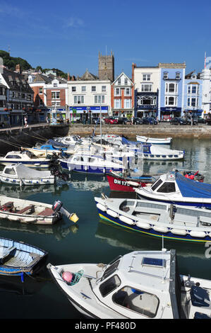 Die Boatfloat und Kai, Dartmouth, South Devon, England, Großbritannien Stockfoto