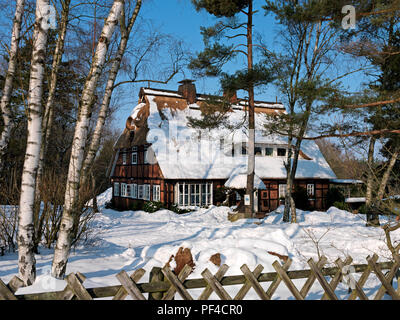 Atelierhaus De Bruycker, Maleratelier, mit dem Höpen, Schneverdingen, Landkreis Diepholz, Niedersachsen, Deutschland | artist Studio de Bruyck Stockfoto