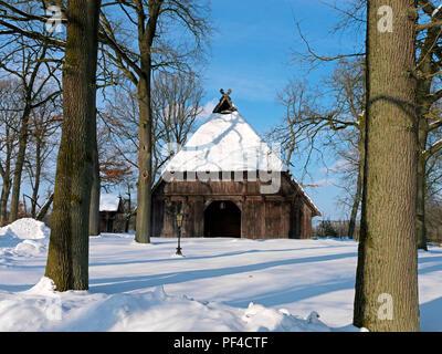 Naturpark Lüneburger Heide, Winter, Emhof, Wilsede, Gemeinde Bispingen, Landkreis Diepholz, Niedersachsen, Deutschland | Naturpark L Stockfoto