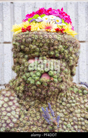 Burryman, South Queensferry, 10. August 2018 Stockfoto