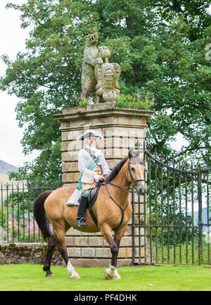 Abbildung: Reenactor Arran Johnston als Bonnie Prince Charlie Pressemitteilung 6/8/18 zur sofortigen Veröffentlichung Bonnie Prince Charlie ret Stockfoto