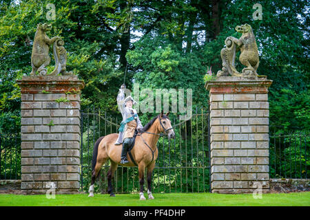 Abbildung: Reenactor Arran Johnston als Bonnie Prince Charlie Pressemitteilung 6/8/18 zur sofortigen Veröffentlichung Bonnie Prince Charlie ret Stockfoto