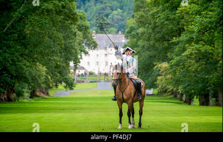 Abbildung: Reenactor Arran Johnston als Bonnie Prince Charlie Pressemitteilung 6/8/18 zur sofortigen Veröffentlichung Bonnie Prince Charlie ret Stockfoto