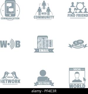 Trabekelwerk logo, einfachen Stil Stock Vektor