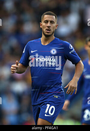 London, Großbritannien. 18 Aug, 2018. Eden Hazard (C) an der Chelsea v Arsenal englische Premier League Spiel, an der Stamford Bridge, London, am 18. August 2018. ** Dieses BILD IST FÜR DIE REDAKTIONELLE VERWENDUNG ** Quelle: Paul Marriott/Alamy leben Nachrichten Stockfoto