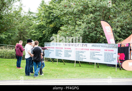 Hardwick Live Festival, Sedgefield, County Durham, UK Samstag, 18. August 2018. FestivalCredit: Tracy Daniel/Alamy leben Nachrichten Stockfoto