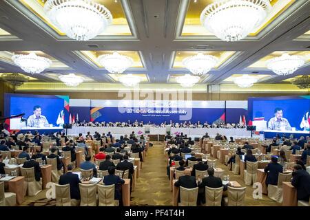 Jakarta, Indonesien. 19 Aug, 2018. Der 37. olympischen Rat von Asien (OCA) Generalversammlung ist in Jakarta, Indonesien, am 12.08.19, 2018 statt. Credit: Cheong kam Ka/Xinhua/Alamy leben Nachrichten Stockfoto