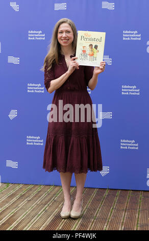 Edinburgh, Großbritannien. 19. August 2018. Chelsea Clinton an der Edinburgh International Book Festival. Credit: Brian Wilson/Alamy leben Nachrichten Stockfoto