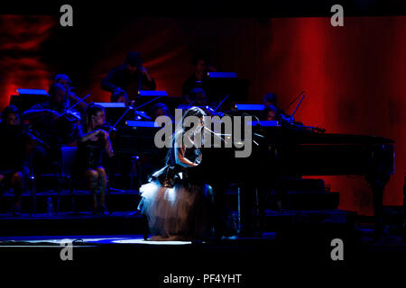 WEST Palm Beach, FL - 18. August: Evanescense führt im Coral Sky Amphitheater am 18. August 2018 in West Palm Beach, Florida. Quelle: MPI 140/MediaPunch Stockfoto