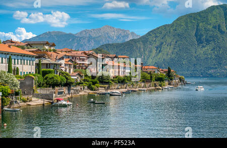Malerische Anblick in Mezzegra, kleinen, wunderschönen Dorf mit Blick auf den Comer See, Lombardei, Italien. Stockfoto