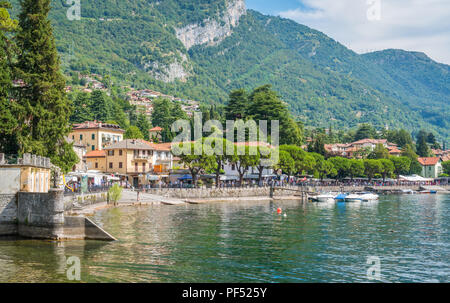 Malerische Anblick in Lenno, schönen Dorf mit Blick auf den Comer See, Lombardei, Italien. Stockfoto