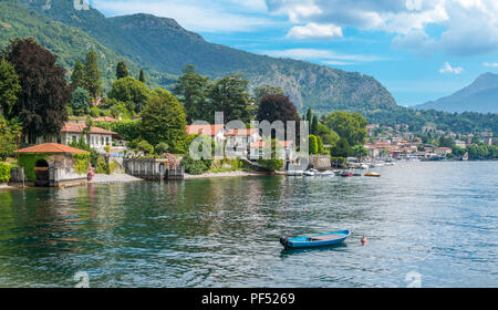 Malerische Anblick in Lenno, schönen Dorf mit Blick auf den Comer See, Lombardei, Italien. Stockfoto