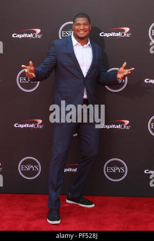 2018 Espy Awards statt, die in den Microsoft Theater - Ankunft mit: Calais Campbell Wo: Los Angeles, Kalifornien, Vereinigte Staaten, wenn: 18 Jun 2018 Credit: Sheri Determan/WENN.com Stockfoto