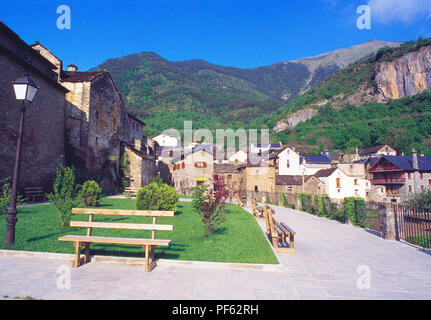 Torla, Provinz Huesca, Aragón, Spanien. Stockfoto