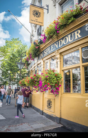 Sun In Pracht Public House auf der Portobello Road, London, W11, Großbritannien Stockfoto