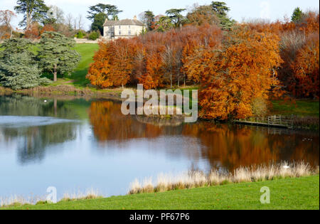 Herbst auf dem Gelände von Blenheim Palace, Großbritannien Stockfoto