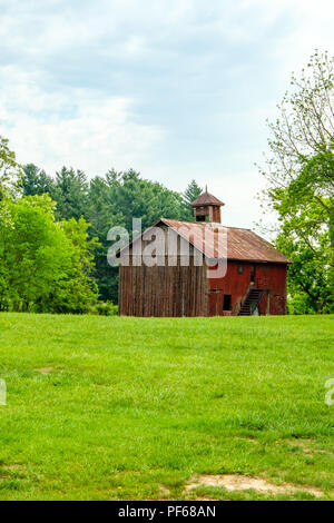 Rustikale Scheune, Brandy Station, Virginia Stockfoto