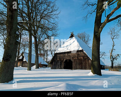 Naturpark Lüneburger Heide, Winter, Emhof, Wilsede, Gemeinde Bispingen, Landkreis Diepholz, Niedersachsen, Deutschland | Naturpark L Stockfoto