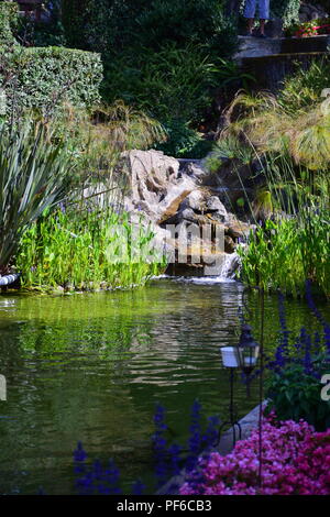 Grundstück und die Umgebung der Villa Ephrussi de Rothschild auf Cap Ferrat, Cote d'Azur, Frankreich Stockfoto