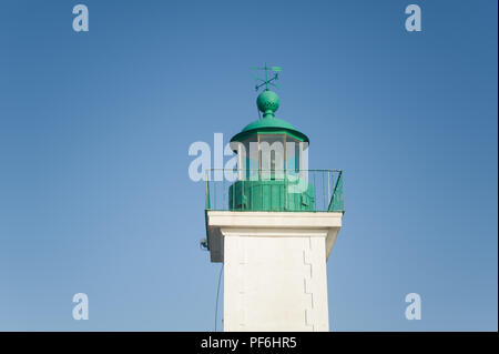 Den Leuchtturm von Pietra, L'Île-Rousse, Korsika, Frankreich, Europa Stockfoto