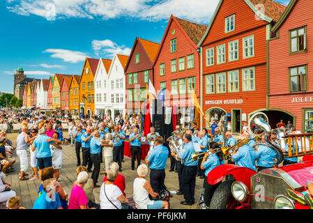 Das Segelschiff Contest, Tall Ships Races, in Bergen, Norwegen Stockfoto