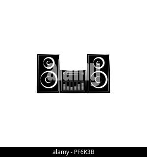 Musik Center Symbol. Stereoanlage, Audio system Symbol Stock Vektor