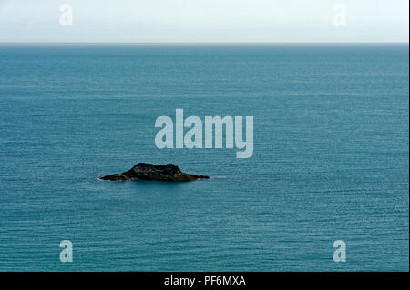 Ein Abschnitt des Südwestens Küstenweg in der Nähe von Hope Cove in South Hams Devon, Großbritannien Stockfoto