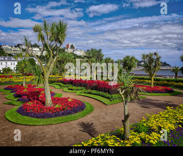 De - DEVONSHIRE: Abbey Gardens an der beliebten Strandpromenade von Torquay (HDR-Bild) Stockfoto