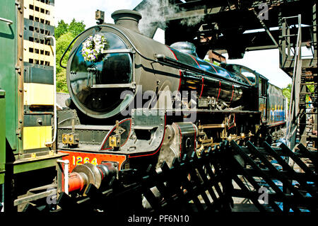 LNER B1 Klasse keine 1264 auf coaling Stadium bei Grosmont Schuppen, North Yorkshire Moors Railway, England Stockfoto