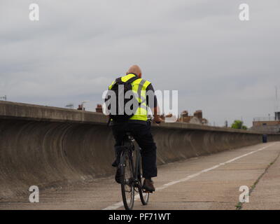 Sheerness, Kent, Großbritannien. 20 Aug, 2018. UK Wetter: grau und bewölkt Morgen in Sheerness, Kent. Credit: James Bell/Alamy leben Nachrichten Stockfoto