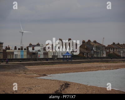 Sheerness, Kent, Großbritannien. 20 Aug, 2018. UK Wetter: grau und bewölkt Morgen in Sheerness, Kent. Credit: James Bell/Alamy leben Nachrichten Stockfoto