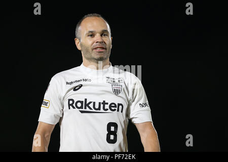 Shonan BMW Stadion Hiratsuka, Kanagawa, Japan. 19 Aug, 2018. Andres Iniesta (vissel), 19. August 2018 - Fußball: 2018 J1 Liga Match zwischen Shonan Bellmare 0-2 Vissel Kobe an Shonan BMW Stadion Hiratsuka, Kanagawa, Japan. Quelle: LBA/Alamy leben Nachrichten Stockfoto