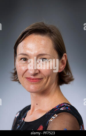 Edinburgh, Großbritannien. 20. August 2018. Alison Moore, der englische Schriftsteller, dargestellt an der Edinburgh International Book Festival. Edinburgh, Schottland. Bild von Gary Doak/Alamy leben Nachrichten Stockfoto