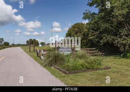 McDonald Canal Boot Rampe Stockfoto