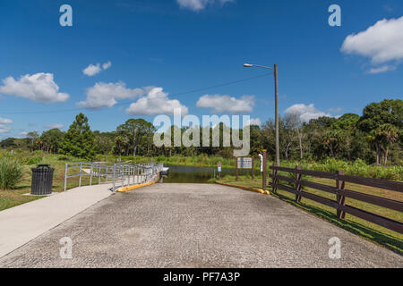 McDonald Canal Boot Rampe Stockfoto