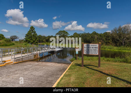 McDonald Canal Boot Rampe Stockfoto