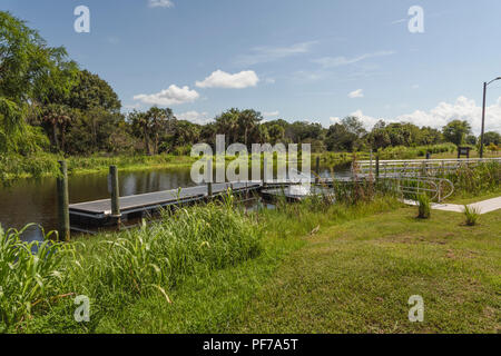 McDonald Canal Boot Rampe Stockfoto