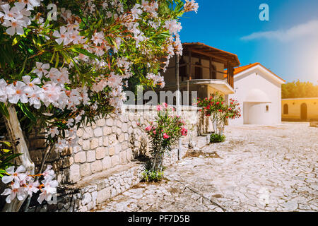 Kloster von Kipoureon Sehenswürdigkeit auf der Insel Kefalonia, Griechenland Stockfoto