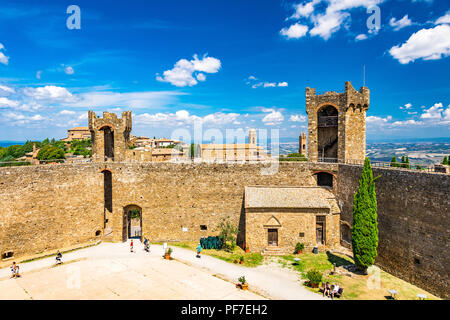 Festung Montalcino, Toskana, Italien Stockfoto
