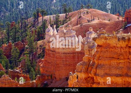 Primitive Rock formatins im Bryce Canyon, Utah Stockfoto