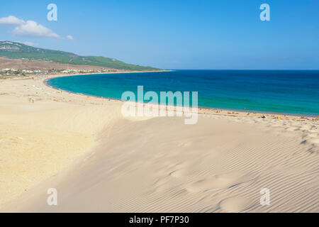 Strand von Bolonia, Bolonia, Provinz Cadiz, Costa de la Luz, Andalusien, Spanien Stockfoto