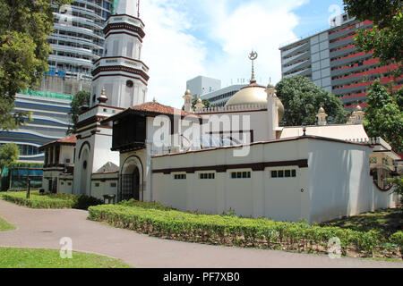 Die Masjid Hajjah Fatimah in Singapur. Stockfoto