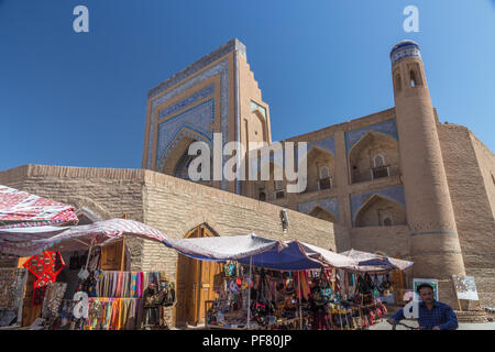 Itchan Kala, ummauerten Innere Stadt Chiwa, in der Provinz Khorezm, Usbekistan, Seidenstraße, Zentralasien Stockfoto